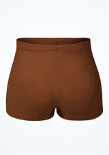 Bloch Starr Shorts mit hoher Taille für Mädchen Kaffee Rückseite [Braun]