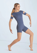 Weissman Cutout Sleeve Biketard Schieferblau 2 [Blau]
