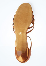 Internationale Dance Shoes L3005 Damen-Lateinschuhe - 5,08 cm Tan Oben [Tan]