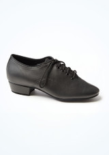 International Dance Shoes für Jungen MT Ballroom Schuhe - 2,54 cm Schwarz Seite [Schwarz]