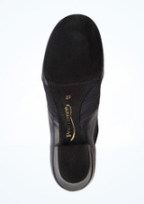 BLACK LYCRA/LEATHER Schwarz Bottom [Schwarz]