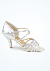 PortDance Pro 001 Ledertanzschuh - 6,35 cm [Silber]