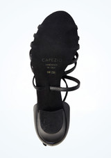 Capezio Rebecca Leder Ballroom Schuh 3,81 cm Schwarz Bottom [Schwarz]