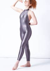 Alegra Metallic Lilien Neckholder-Catsuit