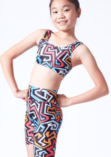 Alegra gemustertes Sofia Crop Top für Mädchen