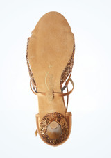 PortDance 801 Salsa & Tango Schuh - 5,59 cm [Braun]