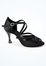 Move Dance Lavinia Schwarzer Ballroom & Latin Schuh - 6,35 cm [Schwarz]