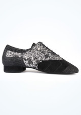 PortDance Herren 034 Fantasy Tanzschuh Schwarz Side [Schwarz]
