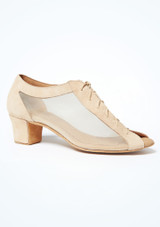 Capezio Beatrice Wildledertanzschuh 3,81 cm Beige Side [Braun]