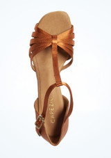 Capezio Sara Satin Ballroom Schuh 5,08 cm [Braun]