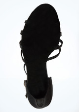 Alegra Carla Schwarzer Satin Tanzschuh ÃƒÆ’Ã‚Â¢ÃƒÂ¢Ã¢â‚¬Å¡Ã‚Â¬ÃƒÂ¢Ã¢â€šÂ¬Ã…â€œ 6,35 cm Absatz [Schwarz]