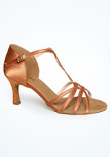 Alegra Carla Tan Satin Tanzschuh â€“ 6,35 cm Absatz [Braun]