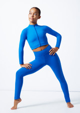 Move Dance Kaia Zip-Up-Jacke Blau Front 2 [Blau]