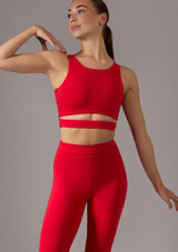 Move Dance Naya Cut-Out-Crop-Top Rot Front [Rot]
