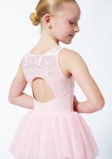 Bloch Mädchen Callie Tutu Trikot mit breiten Trägern Rosa Back 2 [Rosa]