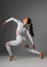 Jolista Radiance Catsuit mit Mesh-EinsÃ¤tzen WeiÃŸ 8 [WeiÃŸ]