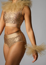 Jolista Flash Sequin Costume Bronze 9 [Bronze]