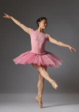 Jolista Ivy Ballet Tutu mit Blumenverzierung RosÃ© [Rosa]