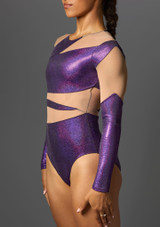 Jolista Cosmic Mesh Panel Leotard Violett 2 [Violett]