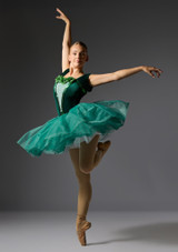 Jolista Rosengirlande Ballettkostüm Dunkelgrün 2 [Grün]