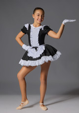 Jolista Maid in Manhattan Kostüm Schwarz-Weiß Front 8 [Schwarz]