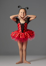 Jolista Betty Bug Kostüm Rot-Schwarz Front [Rot]