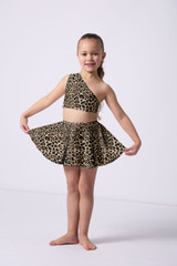 Alegra Girls Print Scarlett Asymmetric Top LEP Front 3 [Bunt]