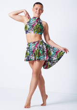 Alegra Print Sara High-Low Rock GRF Front [Gemustert]
