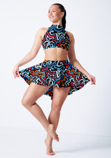 Alegra Print Sara High-Low Rock AZT Front [Gemustert]
