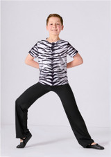 Alegra Print Charlie Tanz-Top fÃ¼r Kinder ZEB Front [Schwarz]