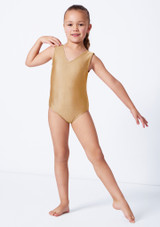 Alegra MÃ¤dchen Shiny-Trikot Carly Fleisch Front 4 [Tan]