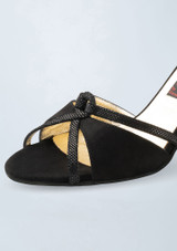 Werner Kern Christina Wildleder-Tanzschuh â€“ 7,0 cm Schwarz Front 2 [Schwarz]