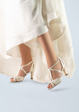 Werner Kern Francis Satin-Tanzschuh â€“ 6,5 cm WeiÃŸ Front [WeiÃŸ]