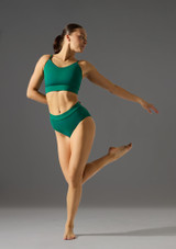 Jolista Reverie Triple Strap Tanz Top DunkelgrÃ¼n Front [GrÃ¼n]