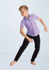 Weissman Boys Collared Lace Shirt Iris 5 [Violett]
