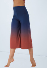 Weissman Ombre Cropped Culotte Pant Navyblau 6 [Blau]