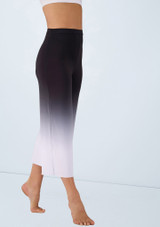 Weissman Ombre Cropped Culotte Pant Schwarz 6 [Schwarz]