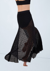 Weissman Lace Maxi Skirt Schwarz [Schwarz]