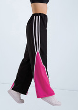 Weissman Colorblock Full-Length Pant Cerise 6 [Rosa]