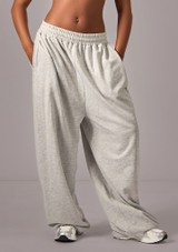 Move Dance Mika Tanz-Jogginghose mit weitem Bein Grau Meliert Front [Grau]