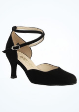 Merlet Standard- & Latein-Tanzschuh Niagara - 6,5cm Schwarz Vorderseite [Schwarz]