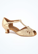 Diamant Standard- & Latein-Tanzschuh Ivonne - 4,25cm Gold Hauptsächlich [Gold]