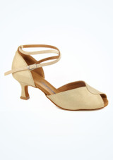 Diamant schimmer Standard- & Latein-Tanzschuh mit Peeptoe-Ausschnitt - 5cm - Gold Gold Hauptsächlich [Gold]