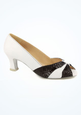 Ray Rose Standard- & Latein-Tanzschuh mit Peeptoe-Ausschnitt - 5cm Weiß Hauptsächlich 2 [Weiß]