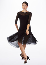 So Danca Standard-Tanzkleid mit Spitze. Schwarz 2 [Schwarz]