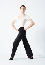 Move Dance Herren Jazzpants Schwarz Vorderseite [Schwarz]