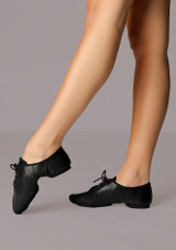 Alegra Basic Jazzschuh - geteilte Sohle - Schwarz Schwarz Front 3 [Schwarz]