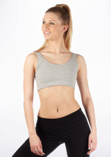 Move Dance bauchfreies Tanz- & Sport-Top Katie Grau [Grau]