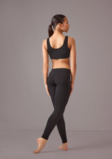 Move Dance bauchfreies Tanz- & Sport-Top Katie Schwarz Front 4 [Schwarz]