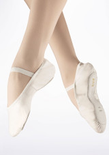 Bloch Leder-Ballettschuh Arise S0209L - ganze Sohle - Weiß Weiß Hauptsächlich 2 [Weiß]